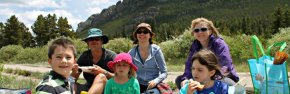 Family at Lily Lake in RMNP